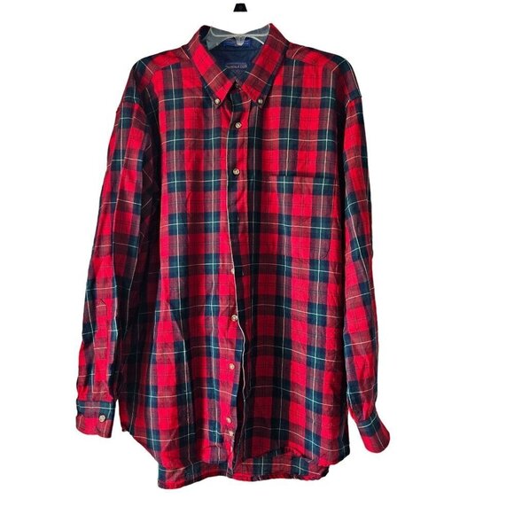 Pendleton Vintage 100% Wool Tartan Plaid Button Down Shirt Size XL - Picture 1 of 5
